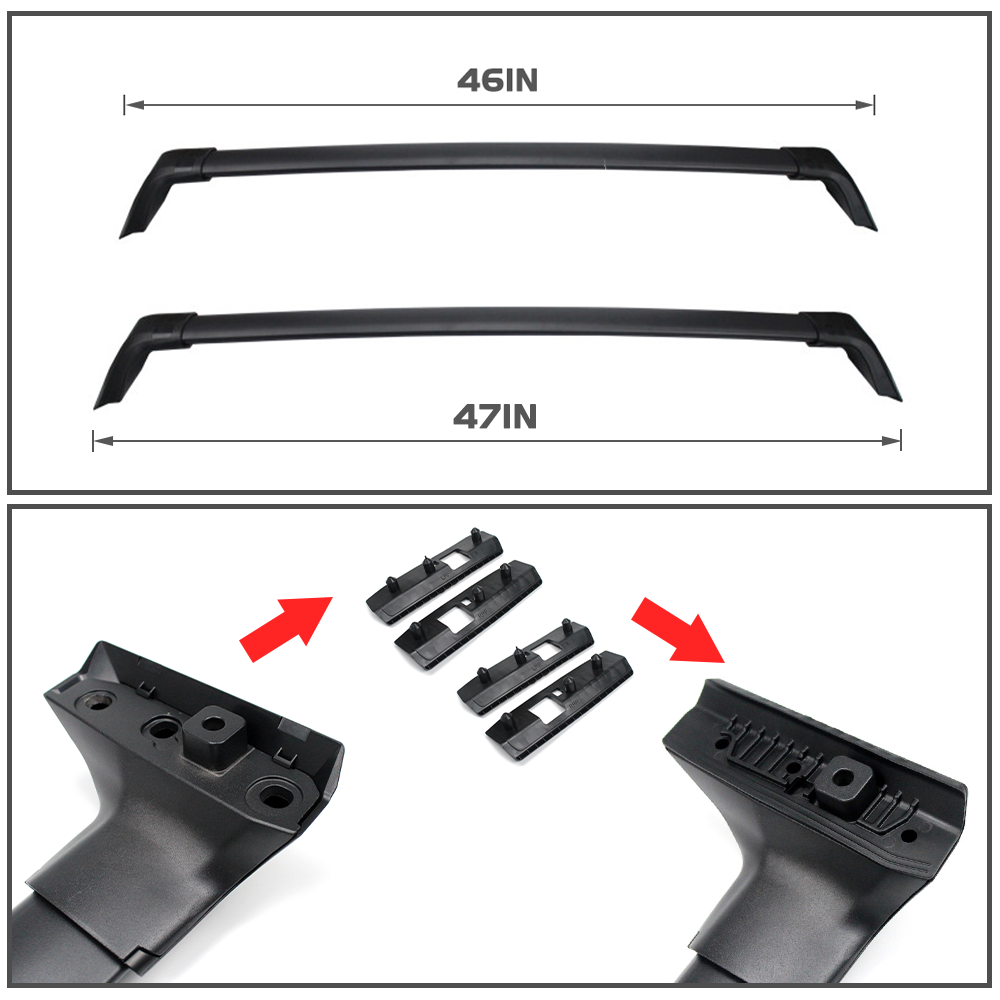 OEM Style ROOF RACK TOP CROSS BAR X 2 FOR TOYOTA HIGHLANDER 2021+ NEWEST SHAPE