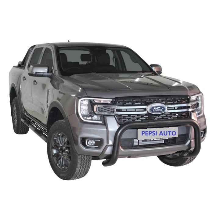 Black Steel Nudge Bar for Ford Ranger Next-Gen PX4 July 2022+ (Sensor Friendly)