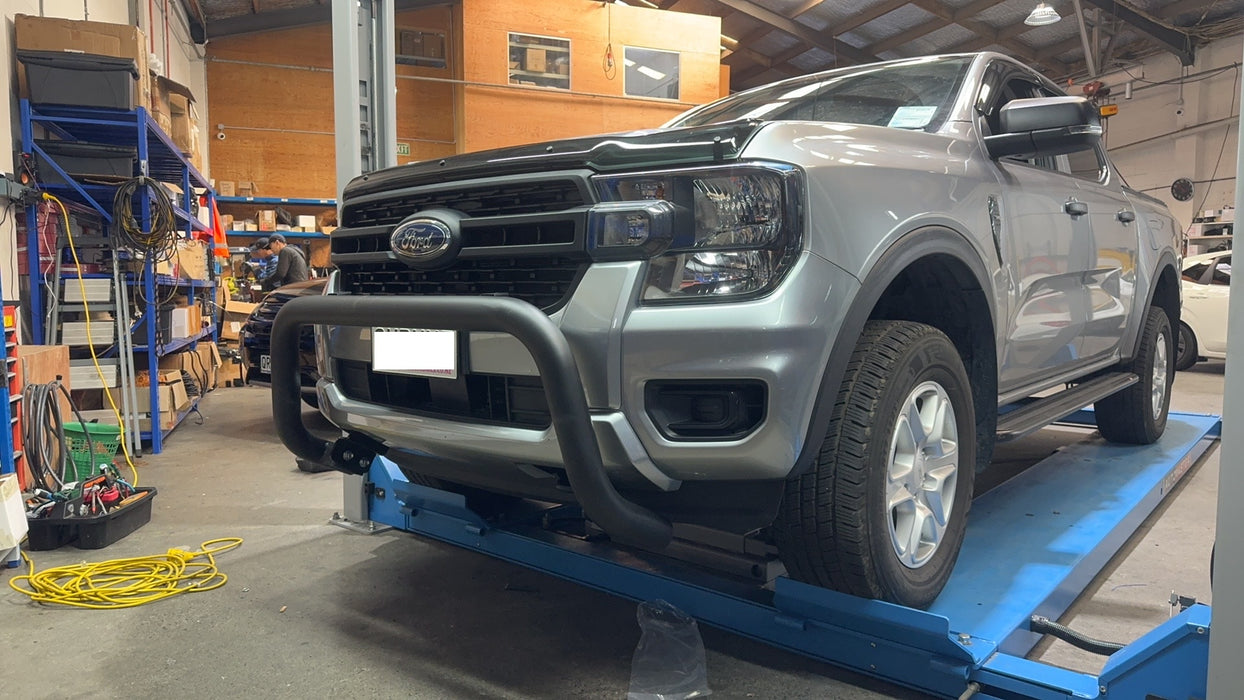 Black Steel Nudge Bar for Ford Ranger Next-Gen PX4 July 2022+ (Sensor Friendly)