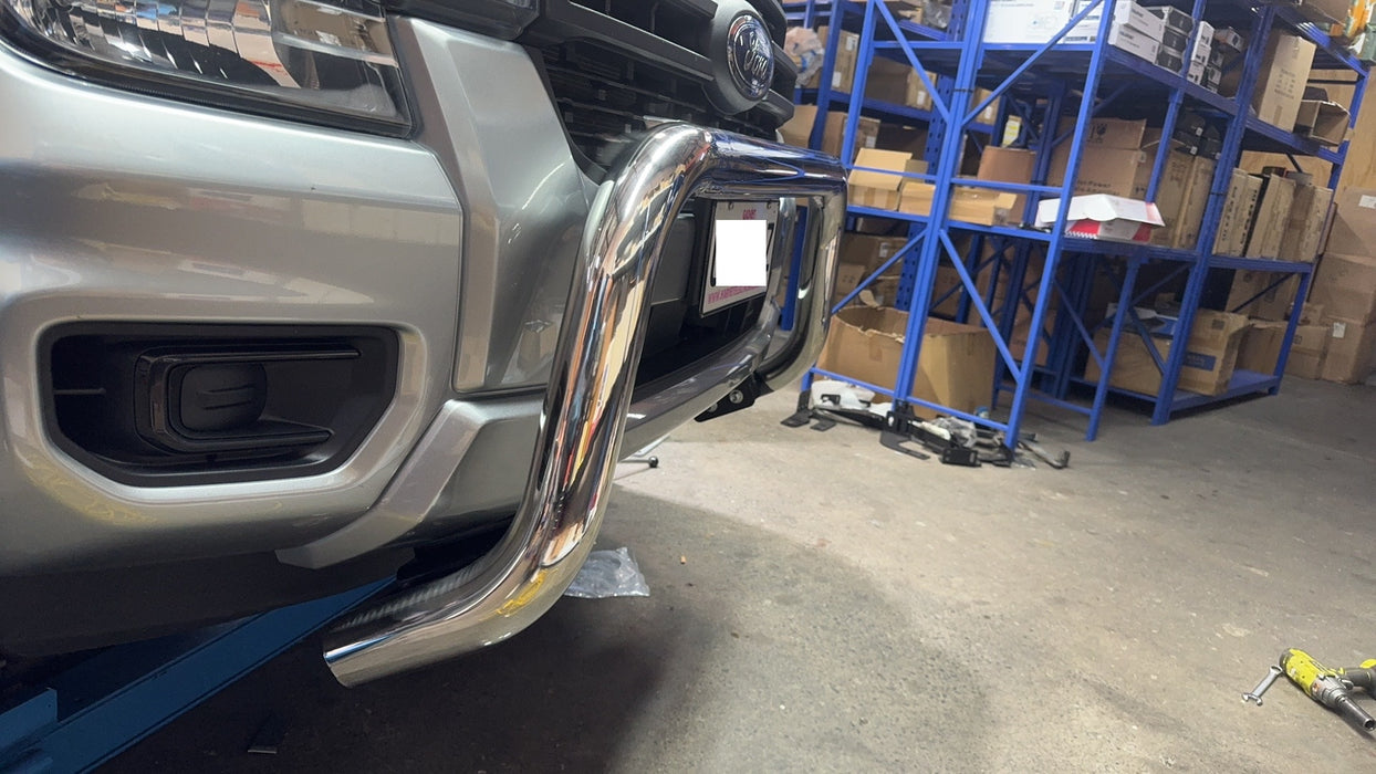 Stainless Steel Nudge Bar - Ford Ranger Next-Gen PX4 July 22+ (Sensor Friendly)