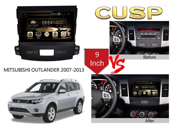 Mitsubishi  OUTLANDER 2006 - 2012 OEM LARGE SCREEN GPS NAV ANDROID STEREO - BLUETOOTH