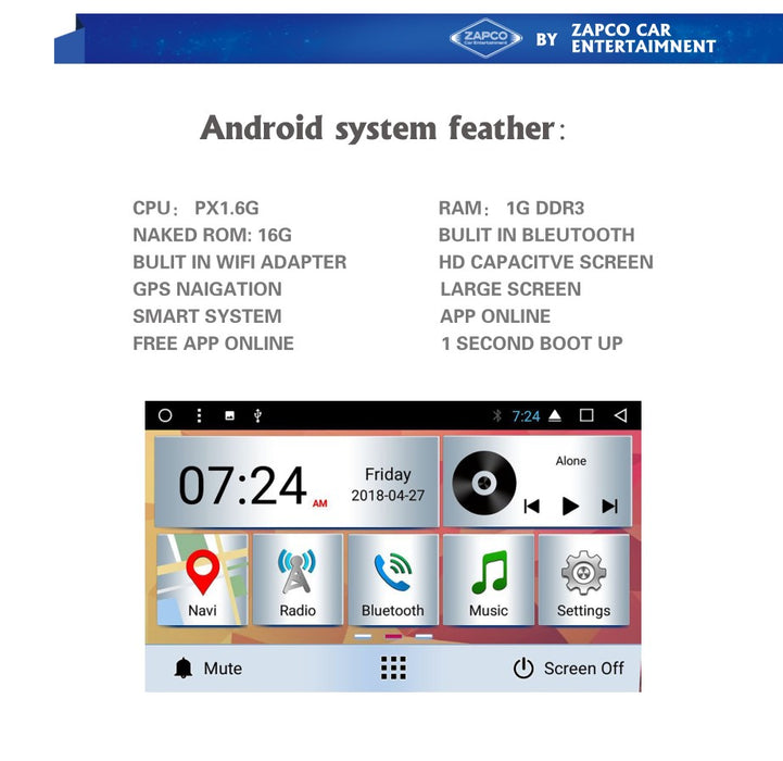 FORD OLD FOCUS (MANUAL OR AUTO AIRCON) OEM LARGE SCREEN GPS NAV ANDROID SYSTEM STEREO - BLUETOOTH - USB MOVIE