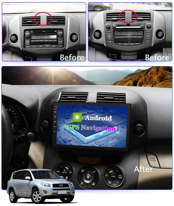 PHILIPS - TOYOTA RAV4 07-12    OEM 9 Inch  GPS NAV ANDROID STEREO  BLUETOOTH - Camera in