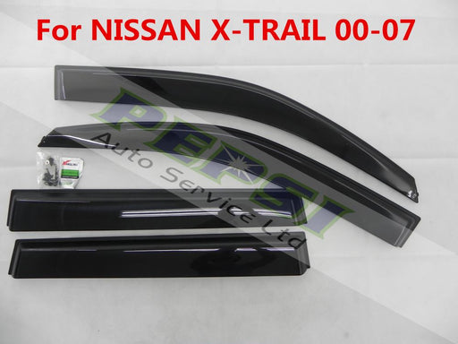 Door Visor / Weather Shield / Monsoon Guard For X TRAIL X-TRAIL 00-07 (4 PIECE)