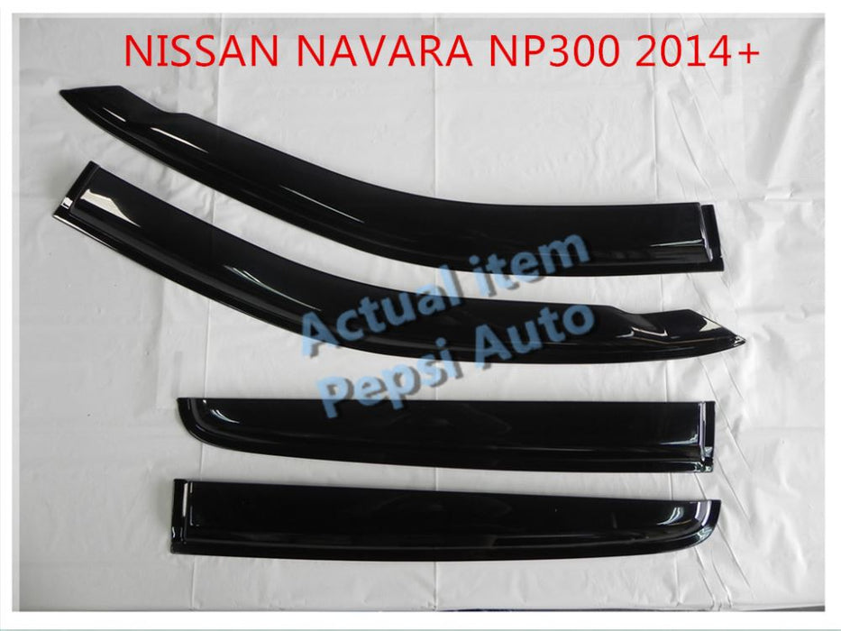 Door Visor / Weather Shield / Monsoon Guard For NISSAN NAVARA NP300 2014+