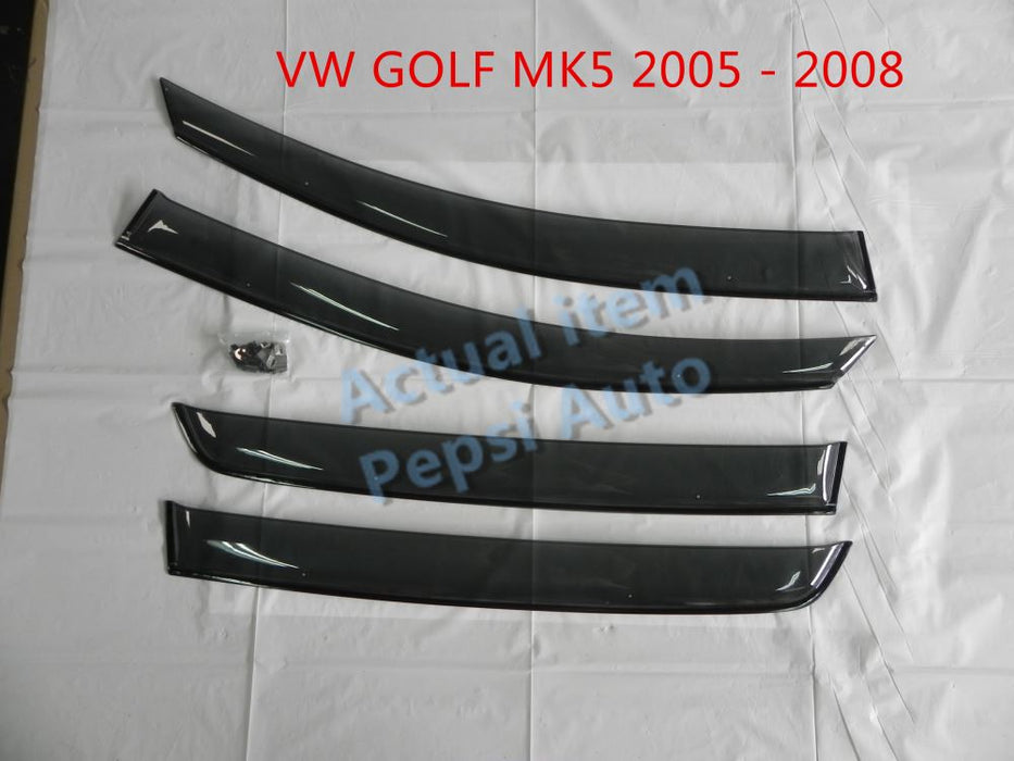 Door Visor / Weather Shield / Monsoon Guard For  VW  GOLF MK5    (4 PIECE)