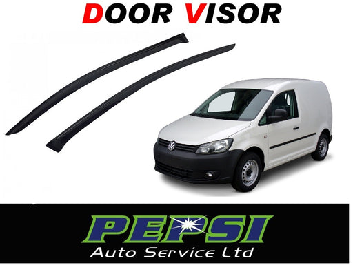 Door Visor / Weather Shield / Monsoon Guard For  VW  CADDY 2010+ (2 DOOR)