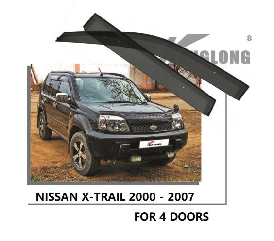 Door Visor / Weather Shield / Monsoon Guard For X TRAIL X-TRAIL 00-07 (4 PIECE)