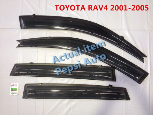 Door Visor / Weather Shield / Monsoon Guard For TOYOTA RAV4 2001-2005 (4 PIECE)