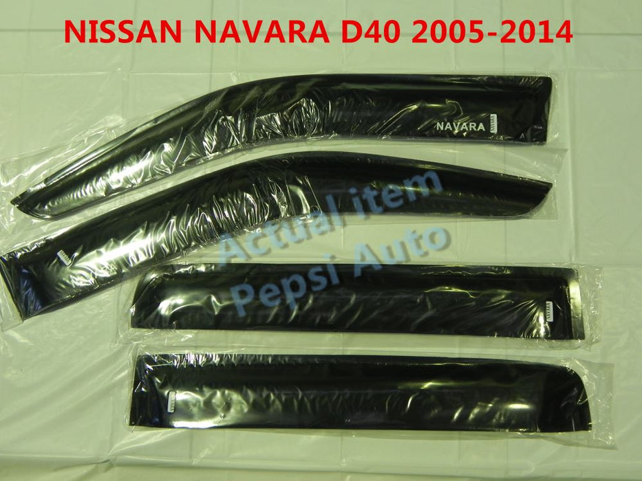 Door Visor / Weather Shield / Monsoon Guard For NISSAN NAVARA D40 2005 - -2014