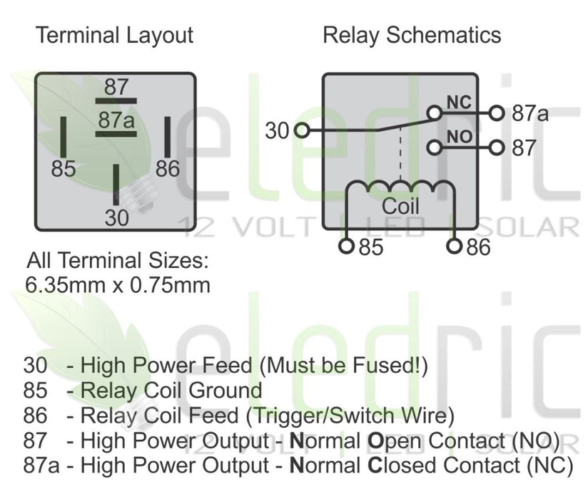 5 pin 40A 12v Relay  with  Socket Wire. High Quality