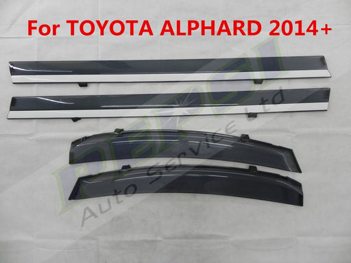 Door Visor / Weather Shield / Monsoon Guard for TOYOTA ALPHARD / VELLFIRE 2014+