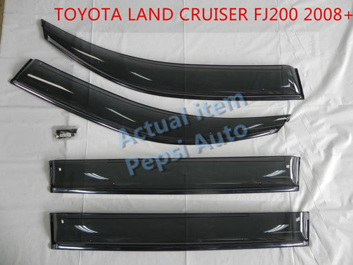 Door Visor / Weather Shield / Monsoon Guard for LAND CRUISER 200 series- 4 PIECE 2008+