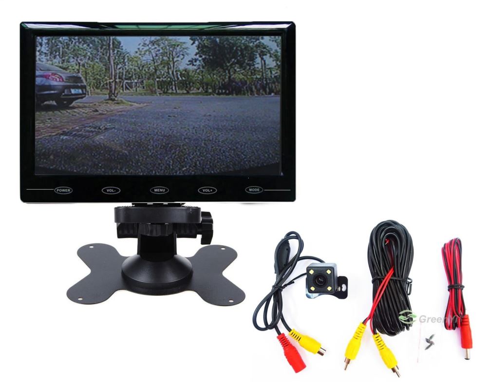 HD 7 inch  Car Rear View Monitor + Led night vision Camera