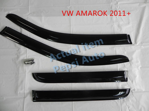 Door Visor / Weather Shield / Monsoon Guard For  VW AMAROK 2011+ (4 PIECE)