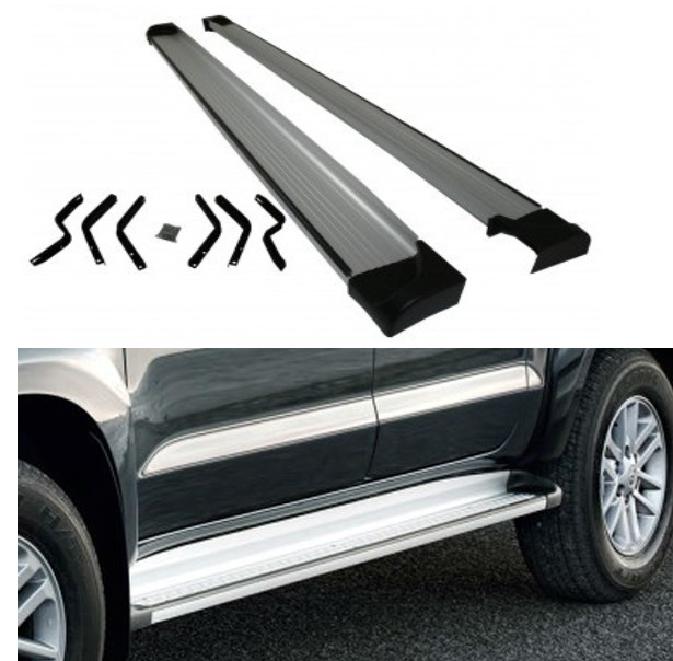 Aluminum SIDE STEPS RUNNING BOARD  For Toyota Hilux 2005-2015 Model