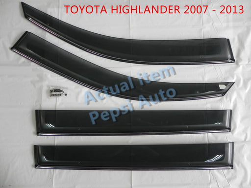 Door Visor / Weather Shield / Monsoon Guard For  TOYOTA HIGHLANDER 07-13