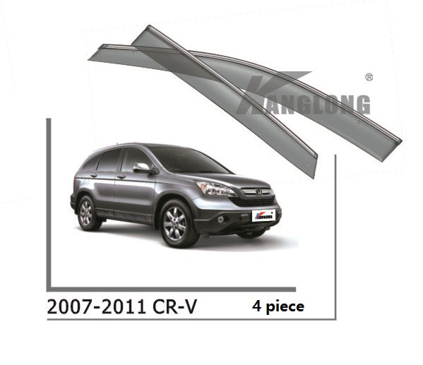 Door Visor / Weather Shield / Monsoon Guard For HONDA CRV CR-V 07–11 (4 PIECE)