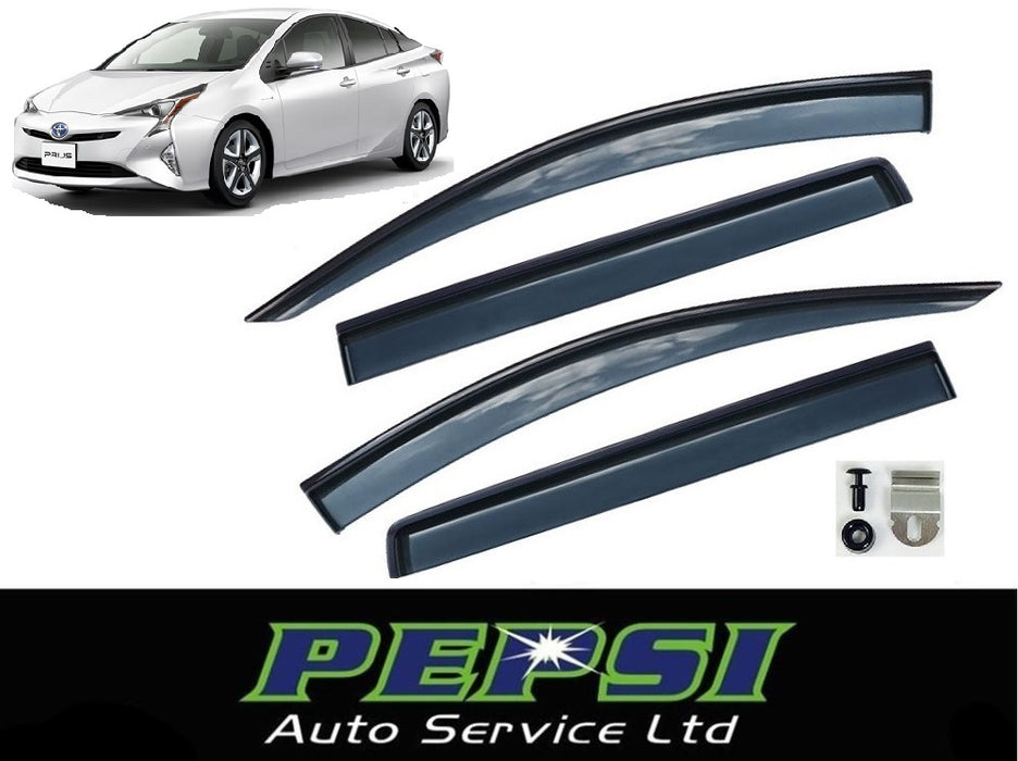 Door Visor / Weather Shield / Monsoon Guard for TOYOTA PRIUS XW50; 2015–present