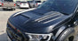 LARGE Matte Black Bonnet Scoop WITH NUT ABS for Ford Ranger 2015-present