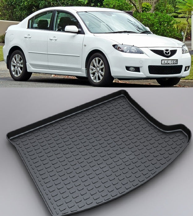 3D Boot Liner / Cargo Mat / Trunk liner Tray for MAZDA 3 MAZDA3 2004-2008 SEDAN