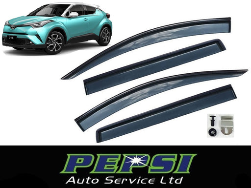 Door Visor / Weather Shield / Monsoon Guard for Toyota CHR  C-HR  C HR  2016+