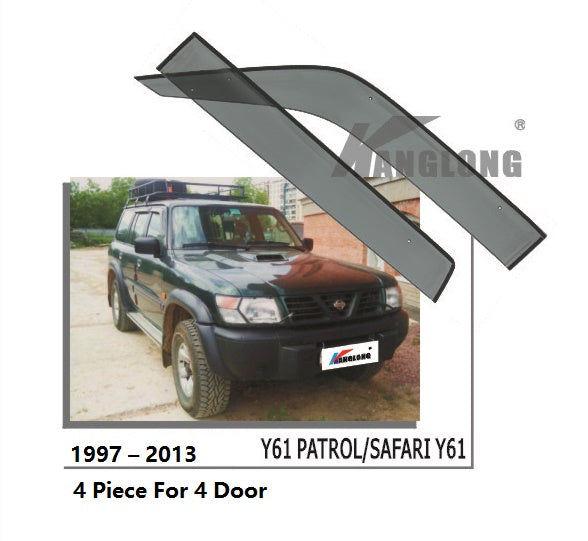 Door Visor / Weather Shield / Monsoon Guard for Safari / Patrol  Y61 97–13