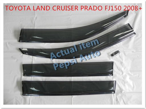 Door Visor / Weather Shield / Monsoon Guard for TOYOTA PRADO 150 series  4 PIECE