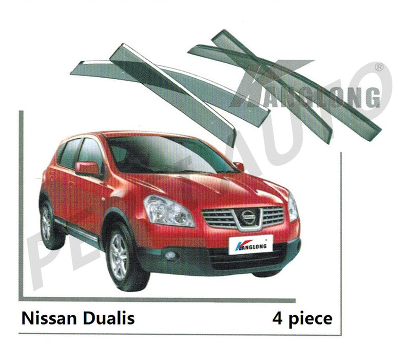 Door Visor / Weather Shield / Monsoon Guard For NISSAN DUALIS / Qashqai  06–-13