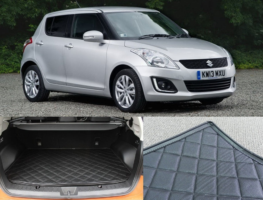 LEATHER  BOOT LINER CARGO FLOOR MAT for SUZUKI SWIFT 2010 -- 2016